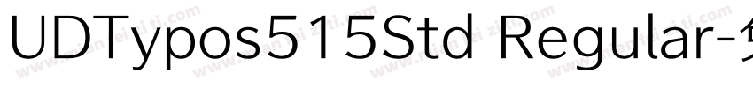 UDTypos515Std Regular字体转换